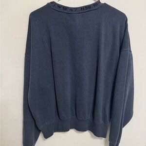 H&M Dark Blue Crewneck Sweater for Men